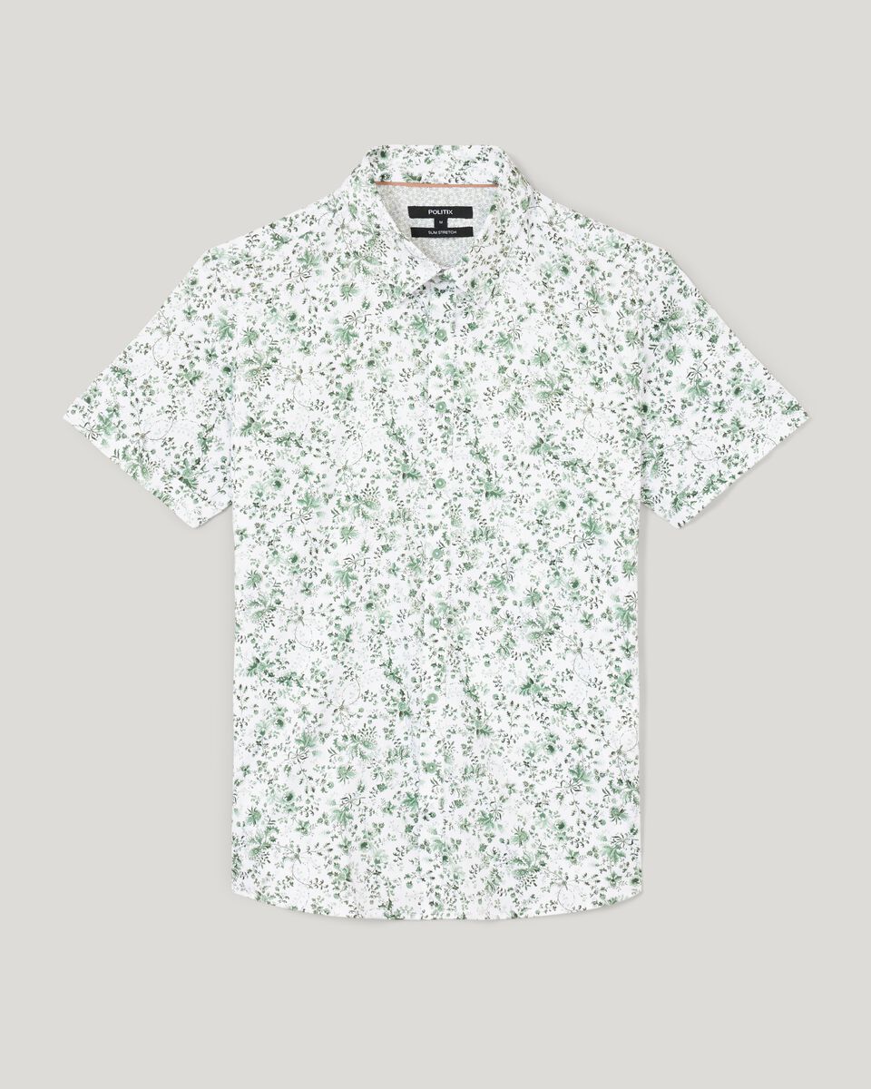 Regular Short Sleeve Floral Shirt